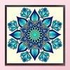 Blue Mandala Pattern-11CT Stamped Cross Stitch 40*40cm/15.75*15.75in tapestrymarket