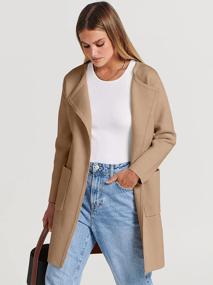 🎉LAST DAY 50% OFF🔥New Style Lapel Classy Coatigan💃