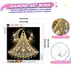Diamond Painting-DIY Crystal Rhinestone Moon Shining Girl