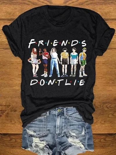 Women's TV SHOW Print T-Shirt