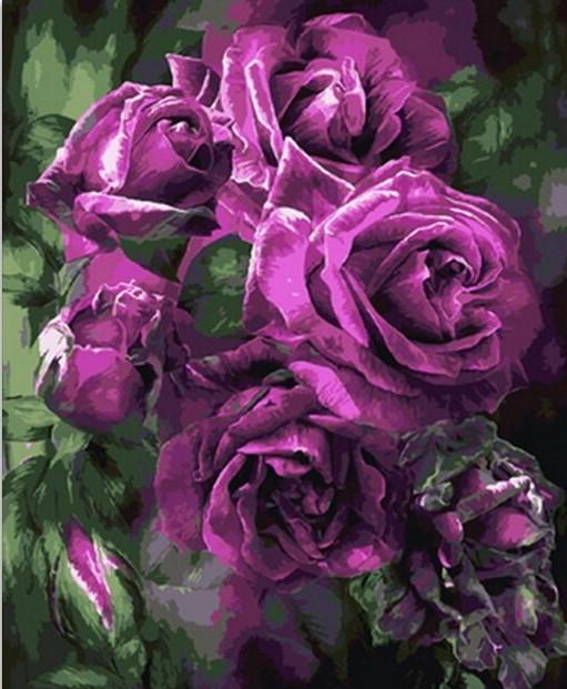 

Purple Bouquet of Flowers – Paint By Numbers - 40*50CM, 501 Original