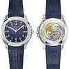 Patek Philippe 20th Anniversary Aquanaut 18K White Gold Watch Composite Strap 5168G-001