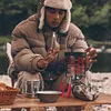 Camping Heating Furnace Mini Winter Warmer Stove Wear-resistant Hiking Equipment