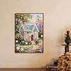 Diamond Painting-DIY Special Shaped Drill Pearl Painting Country villa(30x40cm)