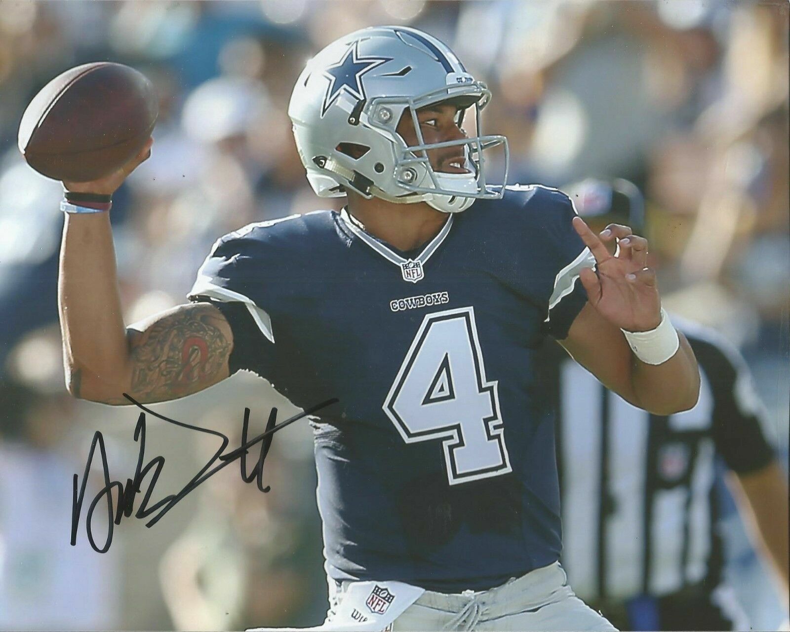 Dak Prescott Autographed Signed 8x10 Photo Poster painting Cowboys REPRINT