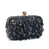 Sequined Silk Banquet Handbag