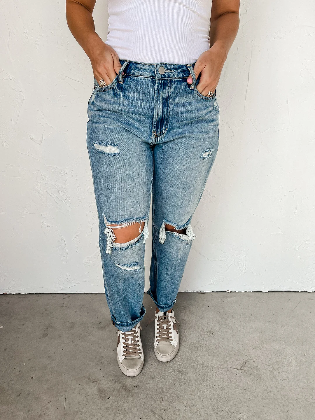 Jodi Super High Rise Straight Cropped Jeans-Seaview