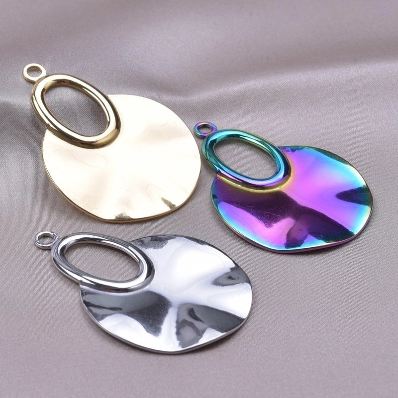 1 Piece 304 Stainless Steel Geometric Pendant