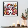 5D DIY Partial Special Shaped Drill Diamond Painting Xmas Snowman Decor 40x40cm