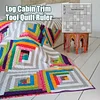 【2023 NEW】 Log Cabin Bouquet Quilt Template Set- With Instructions