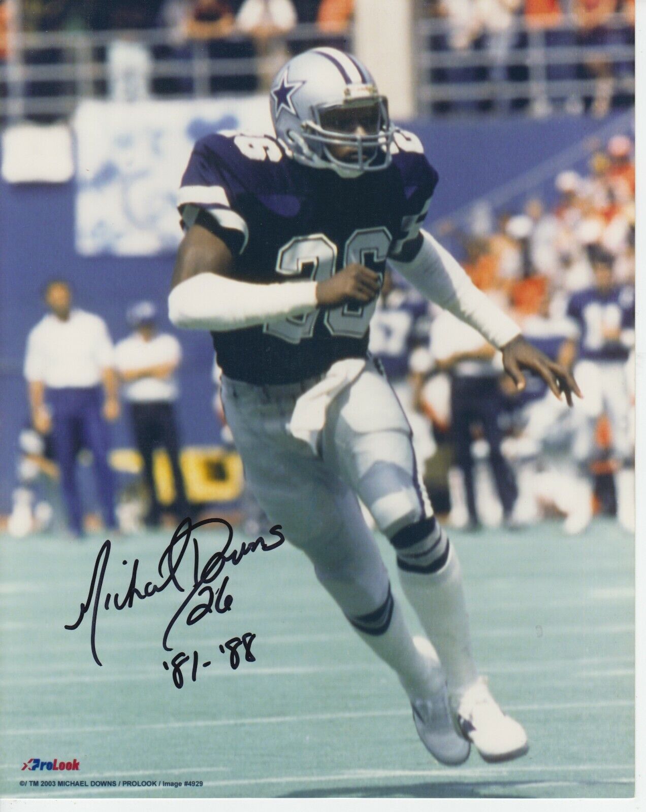 Michael Downs #3 8x10 Signed Photo Poster painting w/ COA Dallas Cowboys -