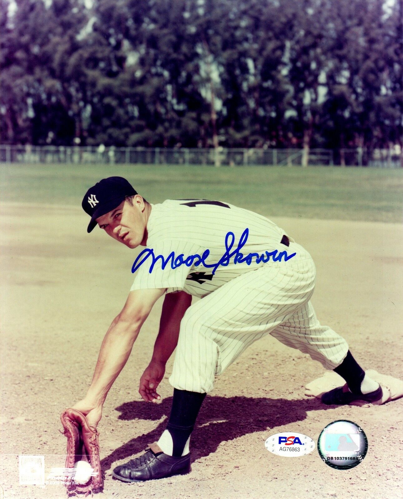 Moose Skowron autographed signed MLB New York Yankees 8x10 Photo Poster painting PSA COA