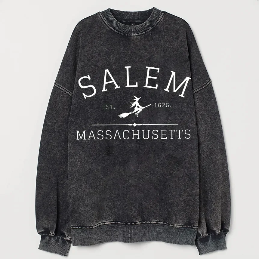 Salem Massachusetts Printed Casual Sweatshirt