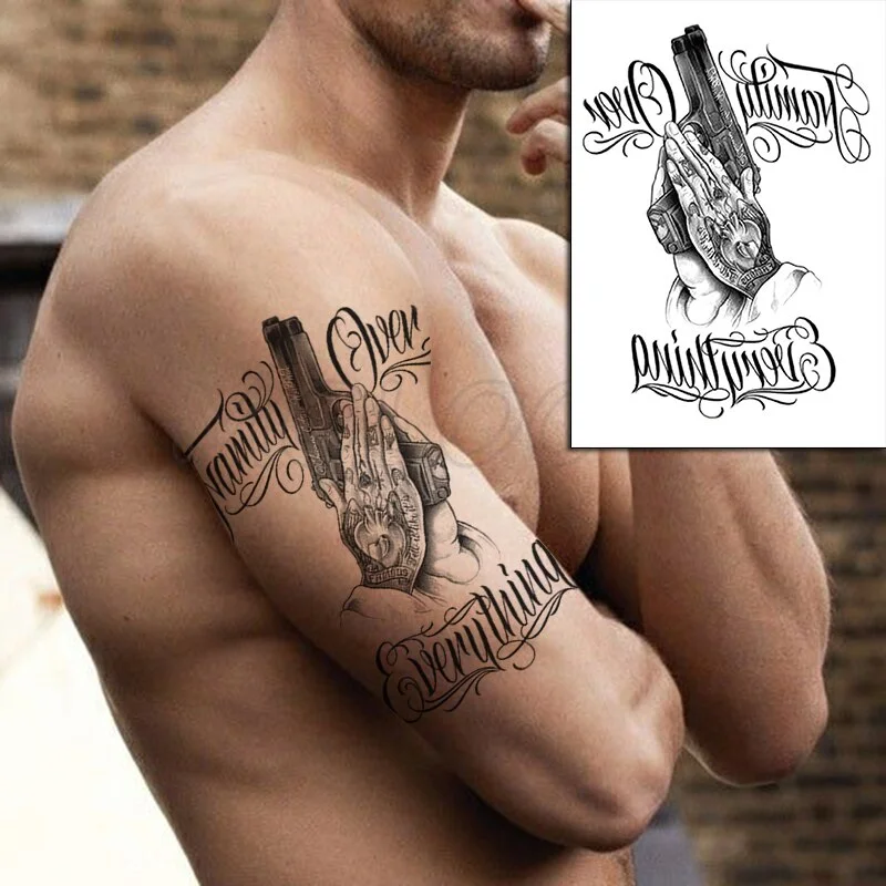 Waterproof Temporary Tattoo Sticker Pirate Ship Skull Flag Tatoo Water Transfer Fake Tatoo Flash Tatto Woman Man Kid 14.8*21 Cm