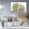 Flower Market -14CT Stamped Cross Stitch Kit(40*27cm)