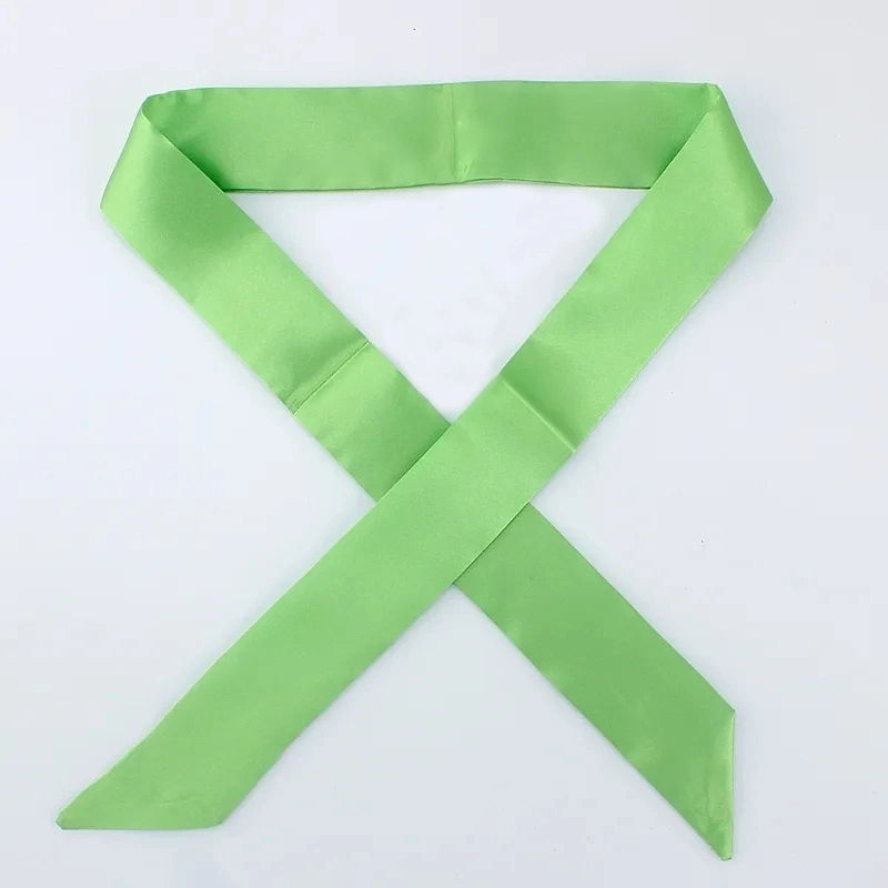 Women’s Minimalist Solid Color Satin Silk Scarves