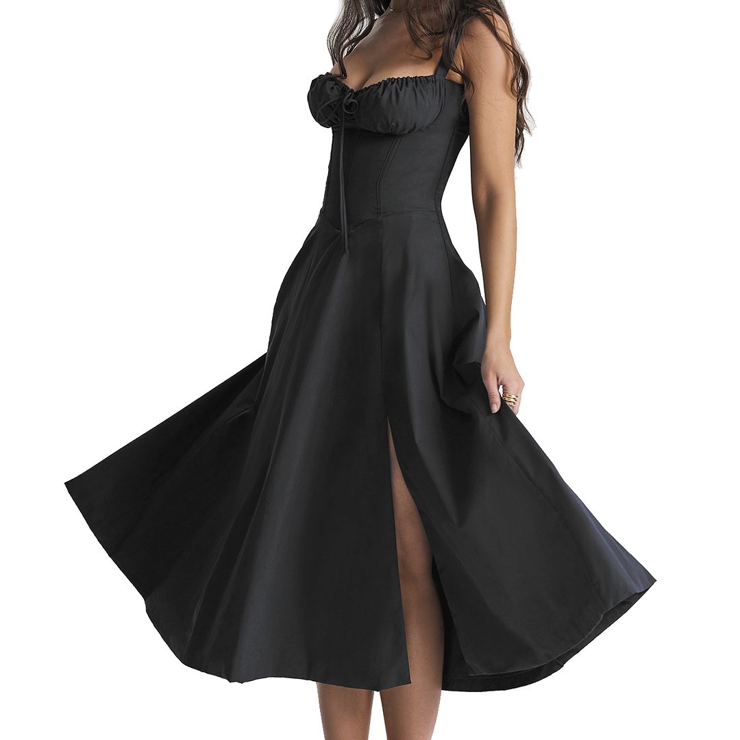 Fiora - Midi Bustier Corset Sun Dress