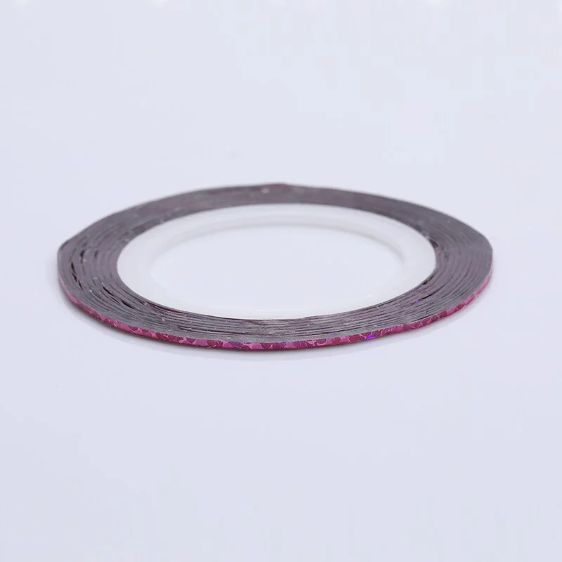 12 Rolls 2mm Matte Glitter Nail Striping Tape Line Rainbow Multi Color Styling Tool Sticker Decal  DIY Decoration-Nail Inspo