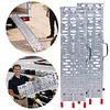 [US Local Warehouse] 2PCS 7.3ft Aluminum Motorcycle Ramp for Pickup Trucks ATVs Lawn Mowers Folding Dirt Bike Loading Ramp with Load Straps Truck Ramps