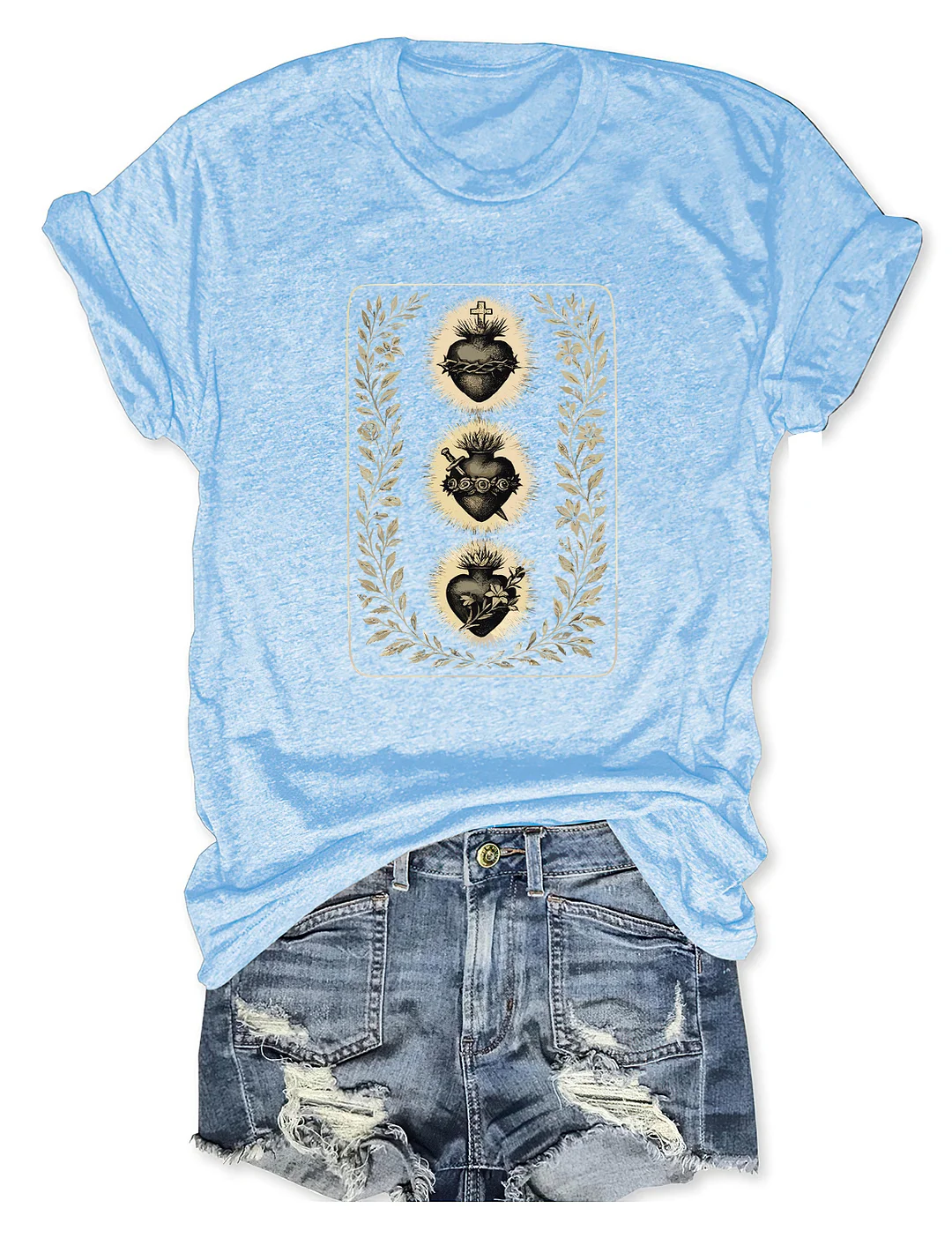 Three Hearts Of The Holy Family T-shirt