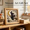 Black Witch Glass Mosaic DIY Craft Kit &ndash; Framed Halloween Wall Art