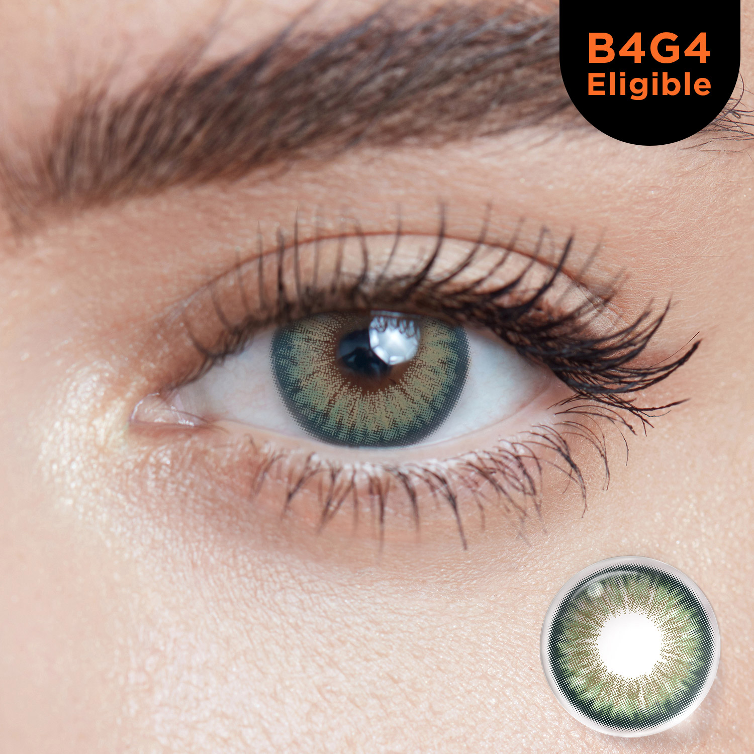 light green eye lenses