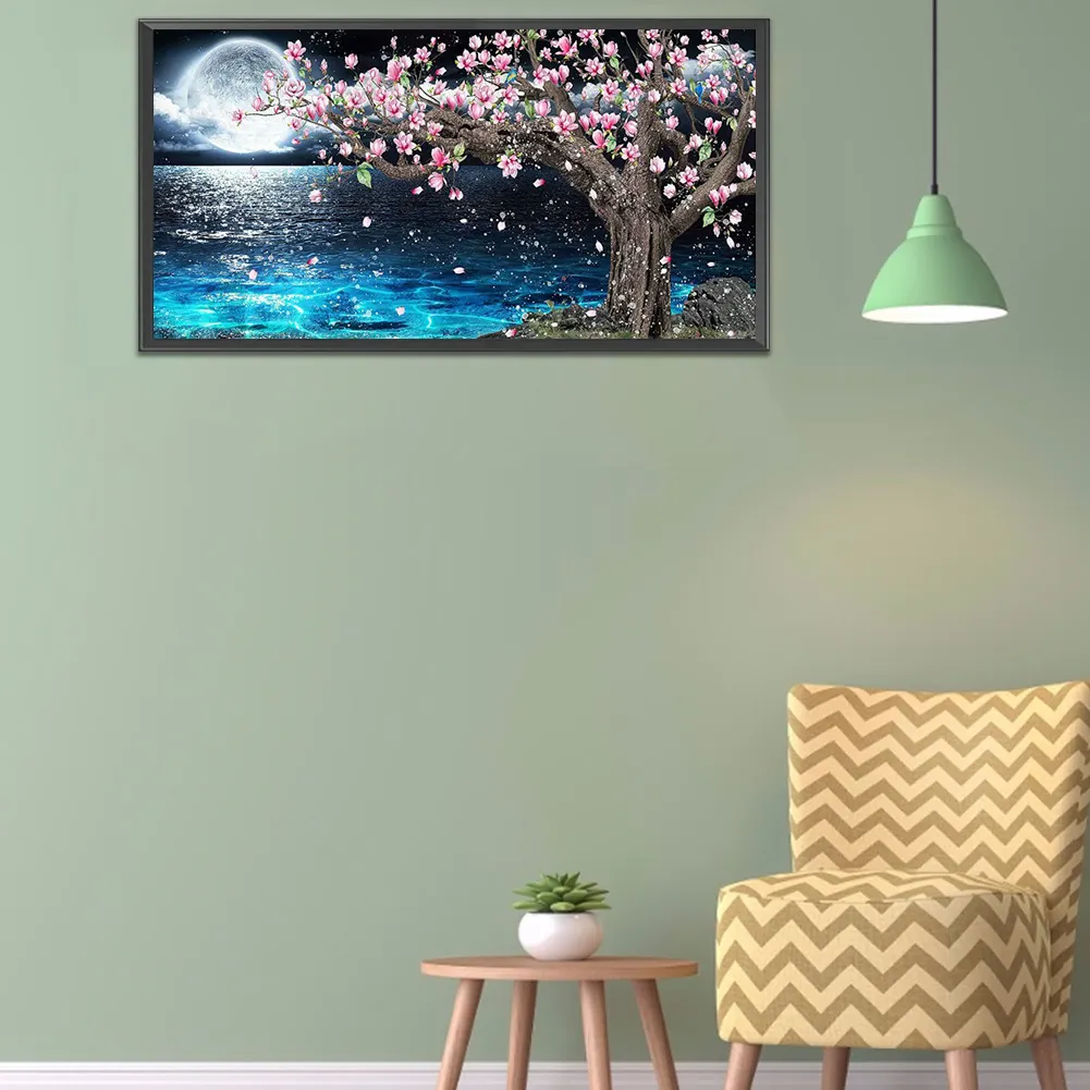 Diamond Painting - Full Round Drill - Moon Peach Blossoms(80*30cm)