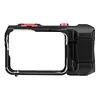 Quick Release Holder Mount for Insta360-AcePro2 Aluminum Frame Protective Frame Housing Case with Cold Shoe Mounts 1/4 Threaded Hole for Video Light Microphone