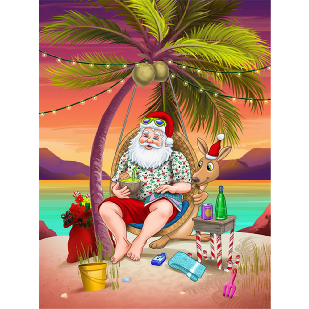 

Santa - Round Drill Diamond Painting - 30*40CM, 501 Original