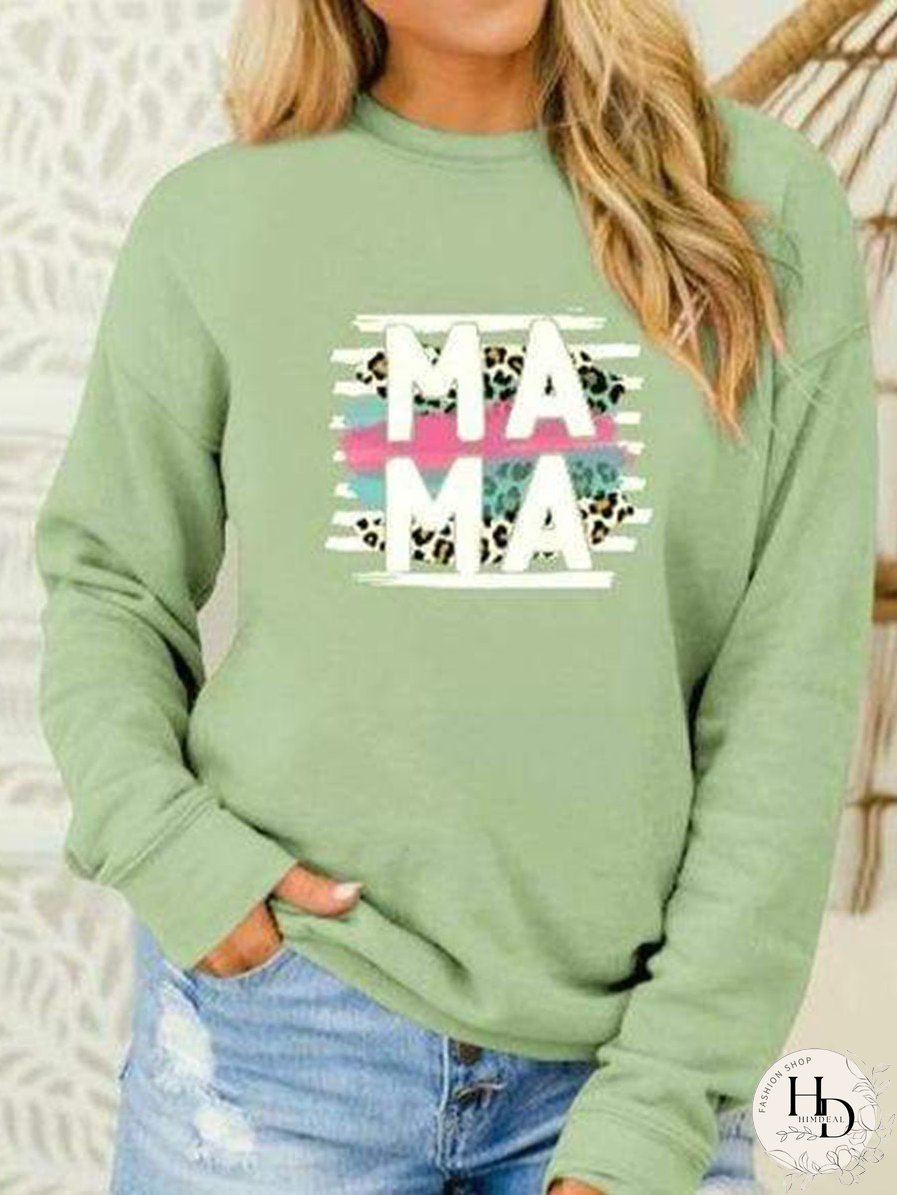 Crewneck Long Sleeve Sweatshirt for Women