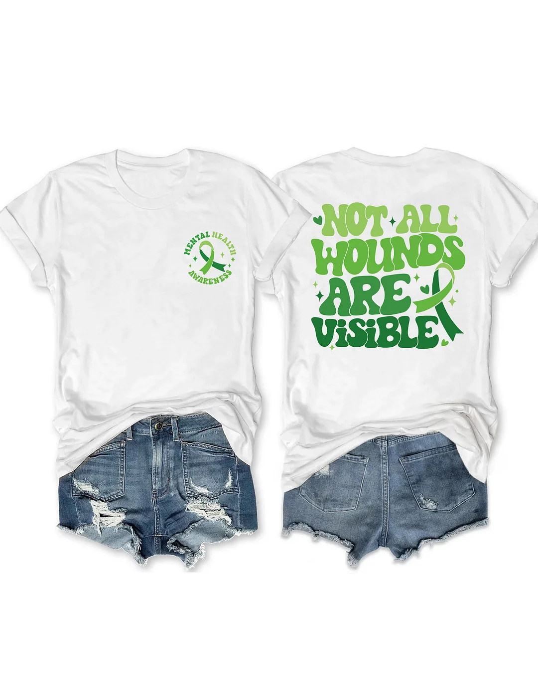 Not All Wounds Are Visible Mental Health T-shirt