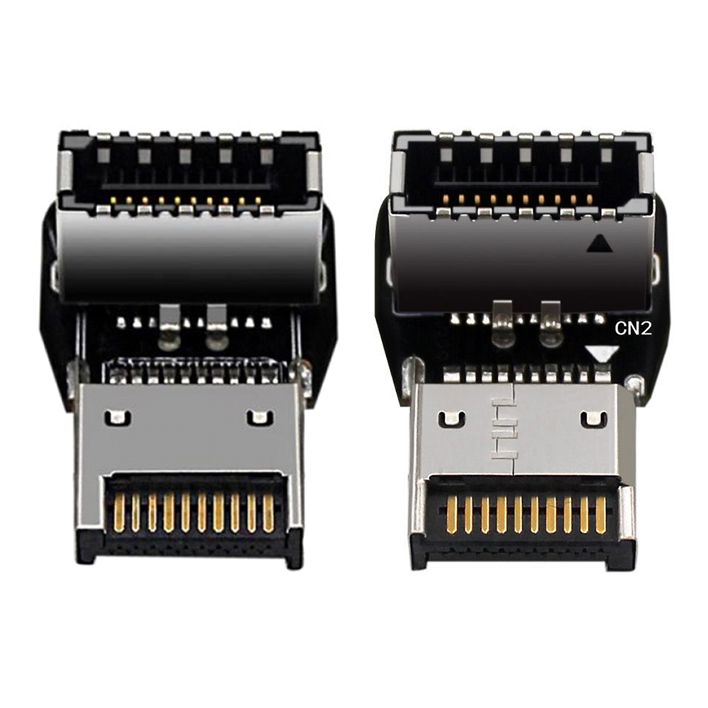 

USB 3.1 Type E Male to Female 90 Degree Angled Adapter for Motherboard, 501 Original