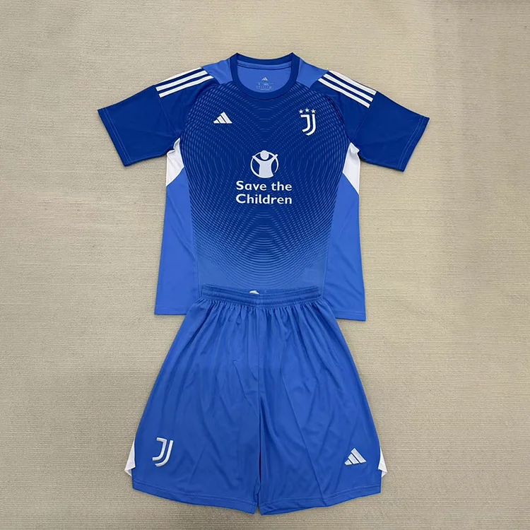 25/26 Juventus Blue Goalkeeper Kids Set