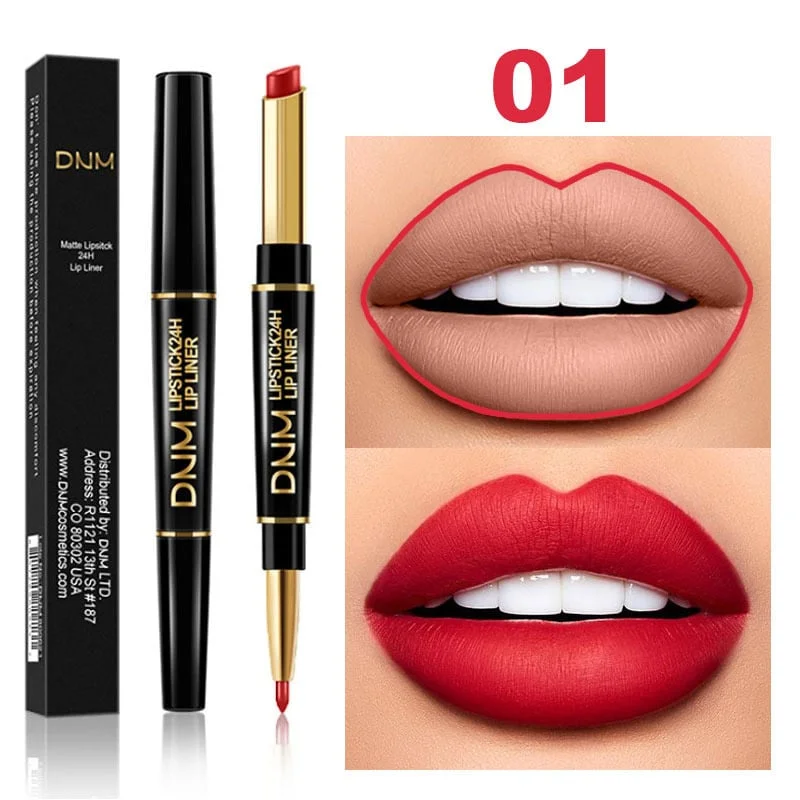 💖Summer Hot Day 49% OFF💎💄2-in-1 Waterproof Lipstick Lip Liner