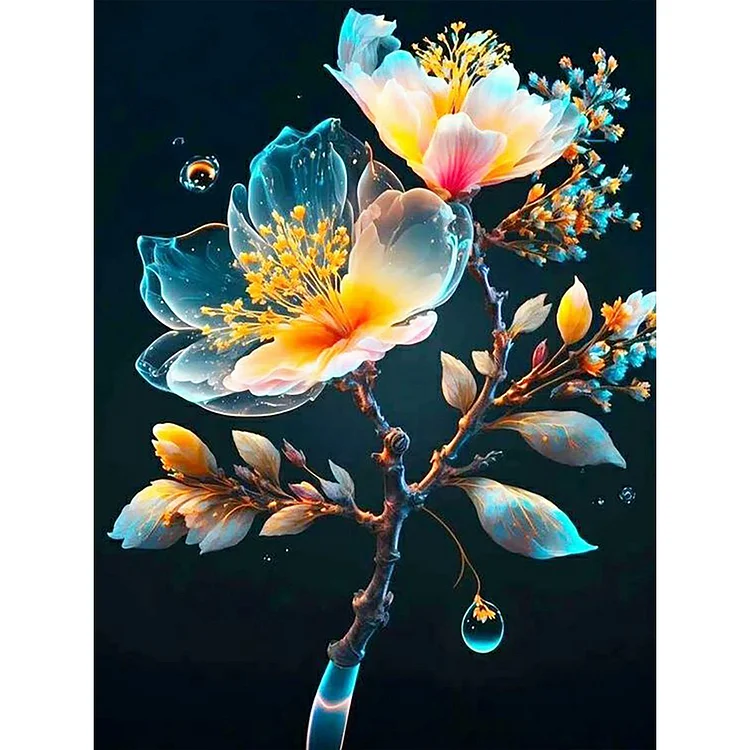 Flower - Full Round - Diamond Painting (30*40cm)