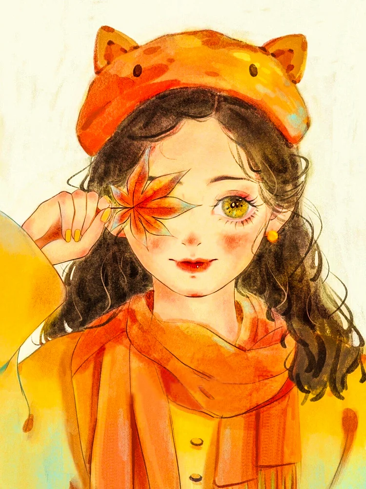 Manga Illustration Girl 40*50Cm (Canvas)Ab Diamond Painting gbfke