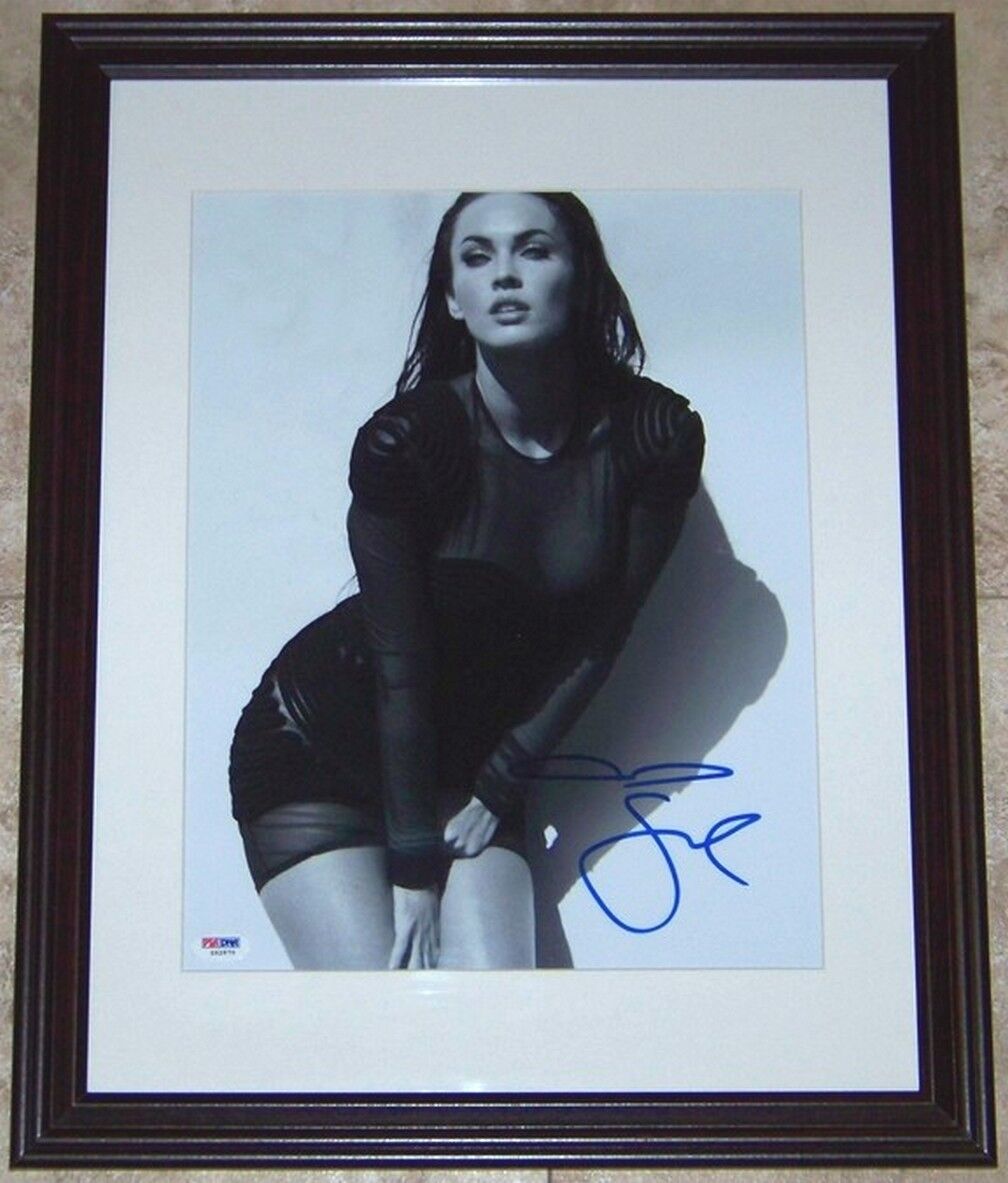 1 TIME SUPER SALE Megan Fox Signed Autographed Framed 11x14 Photo Poster painting PSA COA WOW!