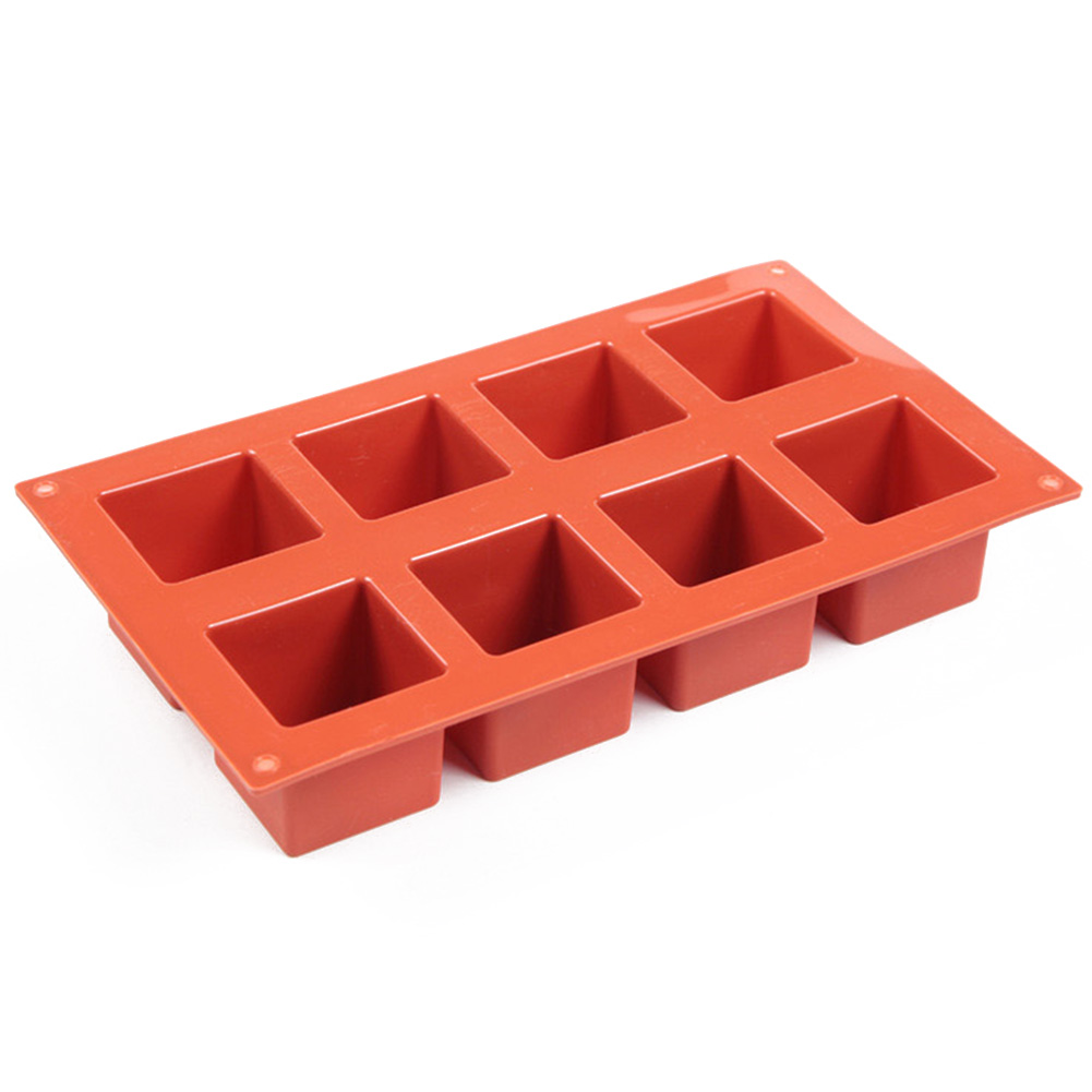 

8 Cavity Square Silicone Mold DIY Mousse Dessert Magic Cube Baking Mould, 501 Original