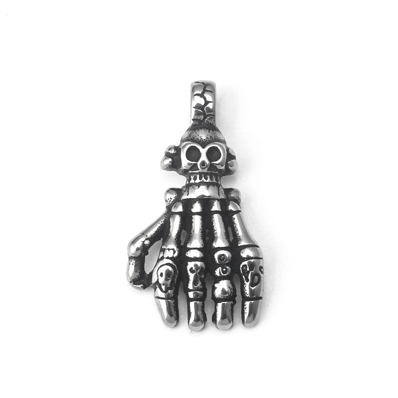 Hip-Hop Rock Punk Geometric Titanium Steel Men's Pendant Necklace Men Pendant Necklaces