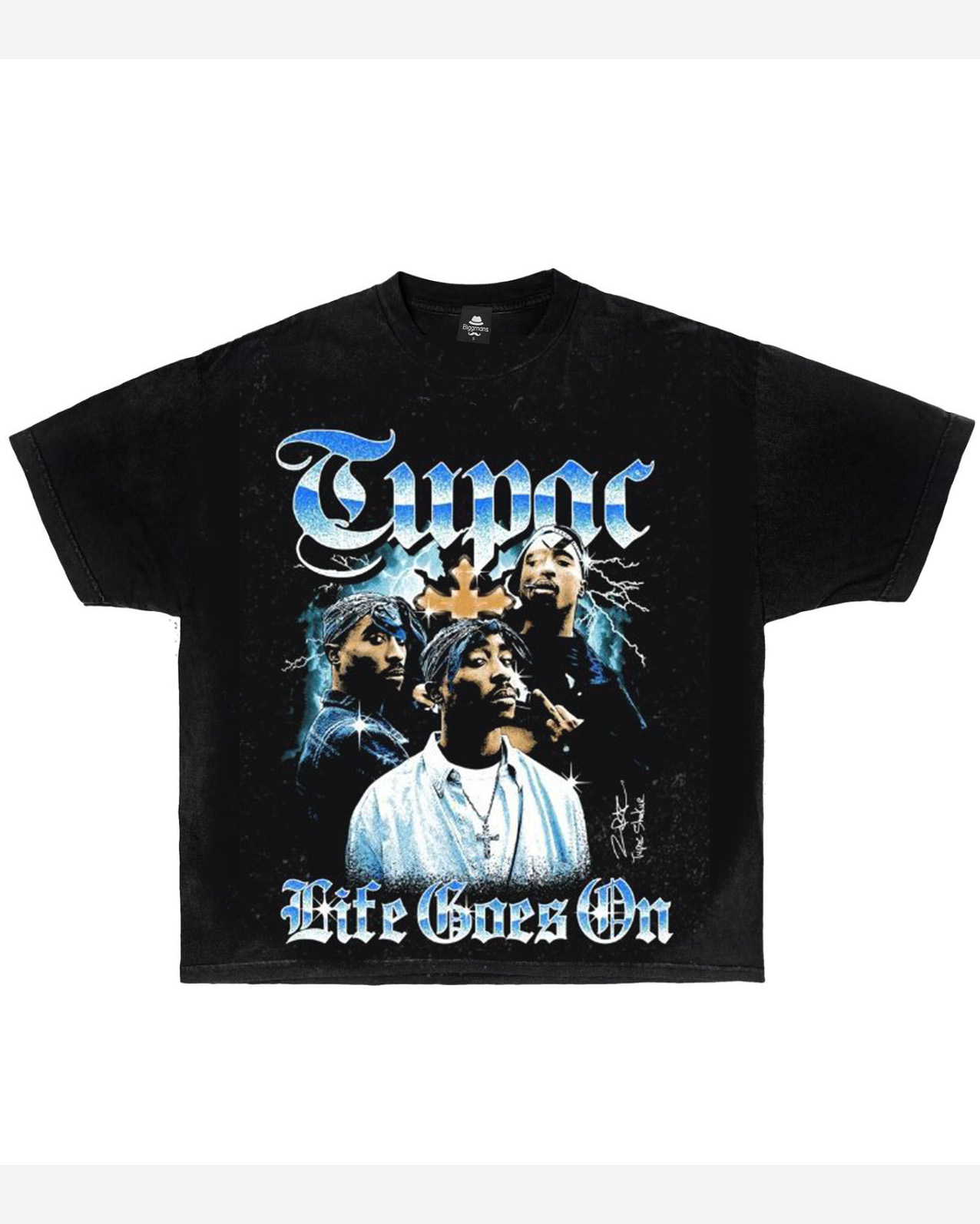 Plus Size Men Street Fashion Personality Printed Daily T-Shirt