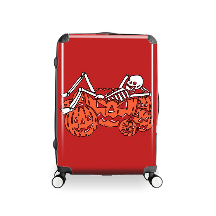 Mr Skull In The Pumpkin Pile, Halloween Hardside Luggage
