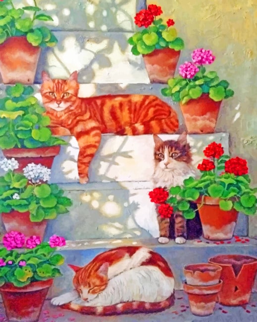 

Aesthetic Cats – Paint By Numbers - 40*50CM, 501 Original