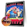 Football Kansas City Chiefs - Runde Bohrer Diamantmalerei - 30 * 40cm