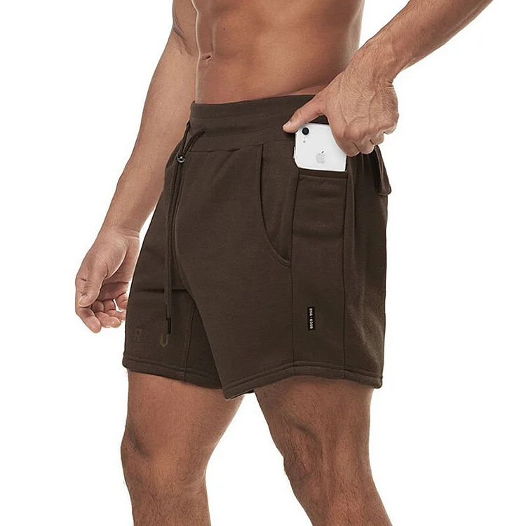 Hotdirector Men's Cotton Summer Gym Sweatpants Running Shorts Sports Jogging Fitness Shorts Men Sweat Shorts Bodybuilding Short Casual Pants