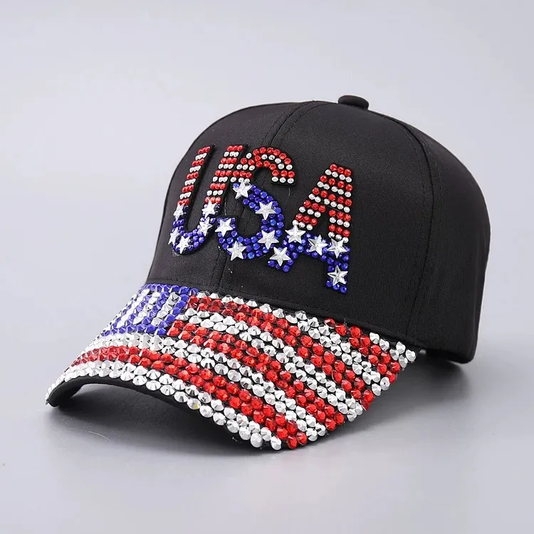 Unisex American Anniversary Hot Diamond Hat