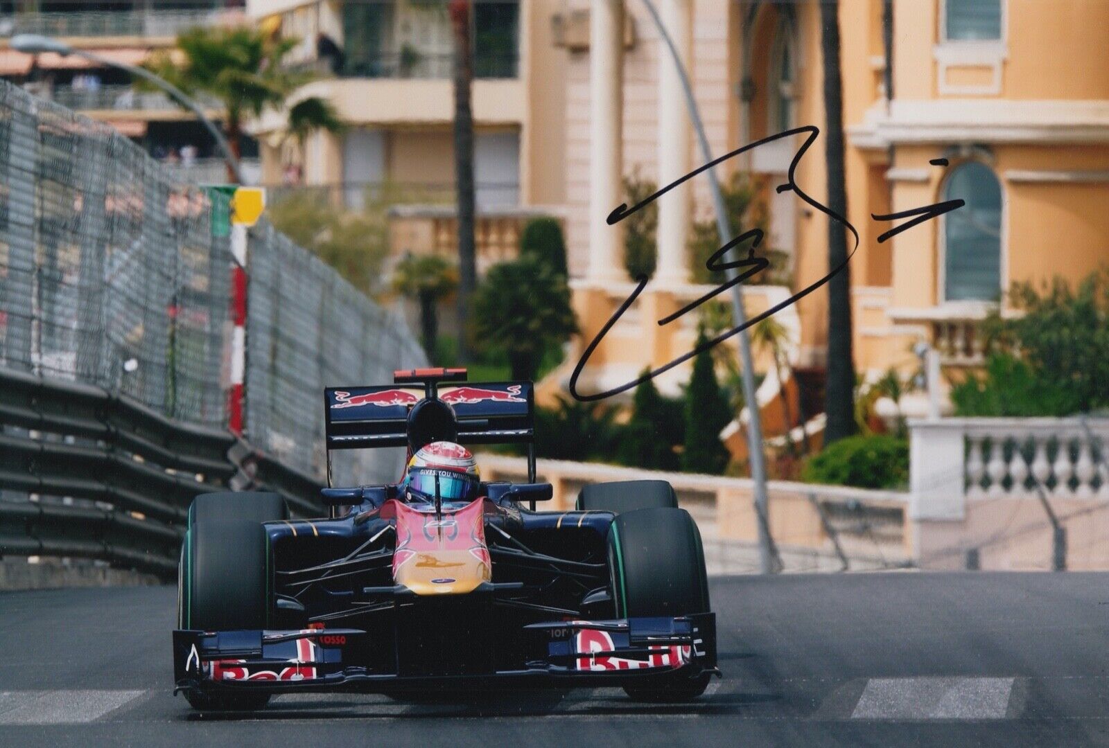 Sebastien Buemi Hand Signed 12x8 Photo Poster painting F1 Autograph Scuderia Toro Rosso 2