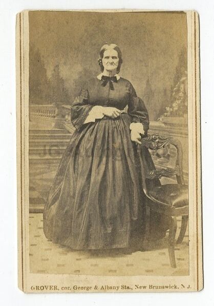 19th Century Fashion - 19th Century Carte-de-visite Photo Poster painting - New Brunswick, NJ