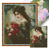Smell Flower Beauty-14CT Stamped Cross Stitch 41*48cm/16.14*18.9in tapestrymarket