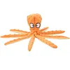 2Pcs Octopus Dog Toy No Stuffing Squeaky Plush Puzzle Toy Interactive Chew Toy