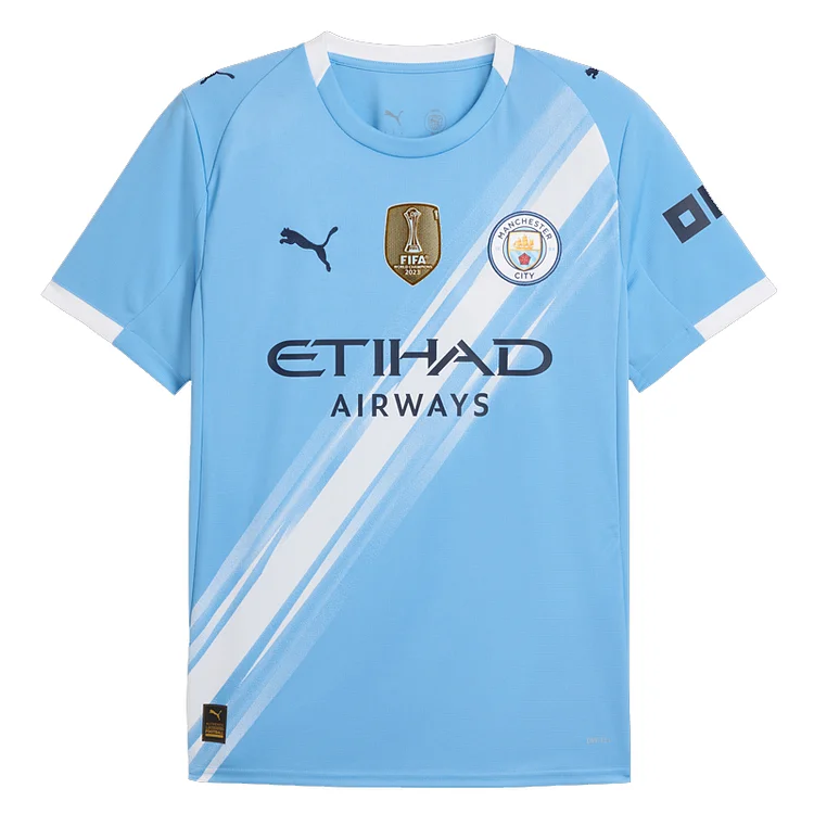 【S~4XL】Manchester City 25/26 Home Football Jersey（Champions Patch）